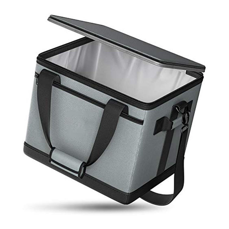 Large-capacity Sublimation Cooler Bag for Picnics, Foldable and Insulated, with Aluminum Foil Meal Box, Leak-proof Cooler Bag