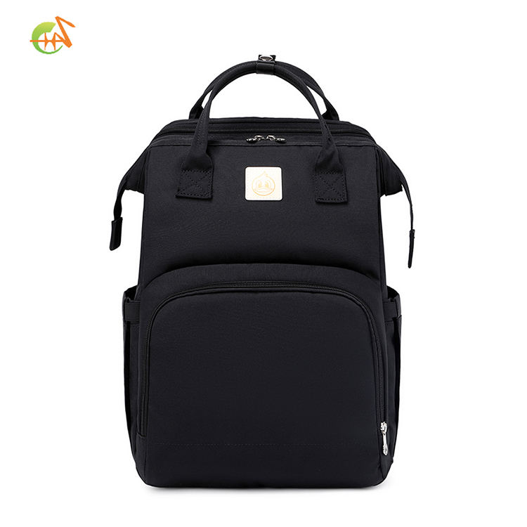 2020 Foldable Waterproof American Christmas Black Mummy Bag, Diaper Bag, Multi-functional Baby Crib with Changing Pad, Baby Crib Bag