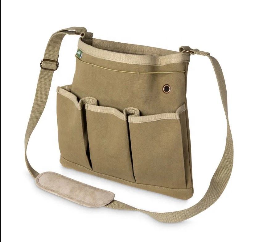 Gardener's Crossbody Bag, Canvas Gardening Mechanical Tool Belt Rack, Gardening Women's Single-shoulder Tool Bag