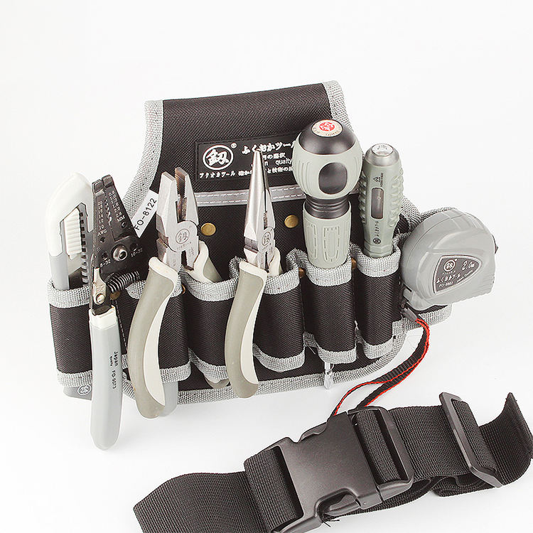 The Electrician Waist Toolkit, Gardening Work Tool Belt Bag Pouch