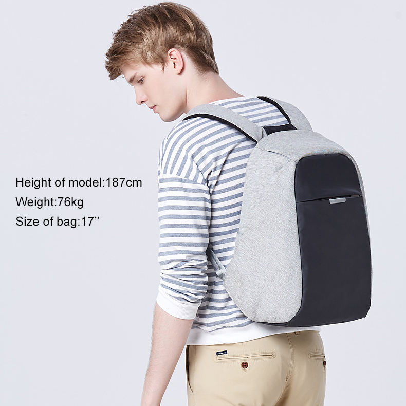 Multi-functional Anti-theft Notebook Backpack with Reflective Hidden Compartment